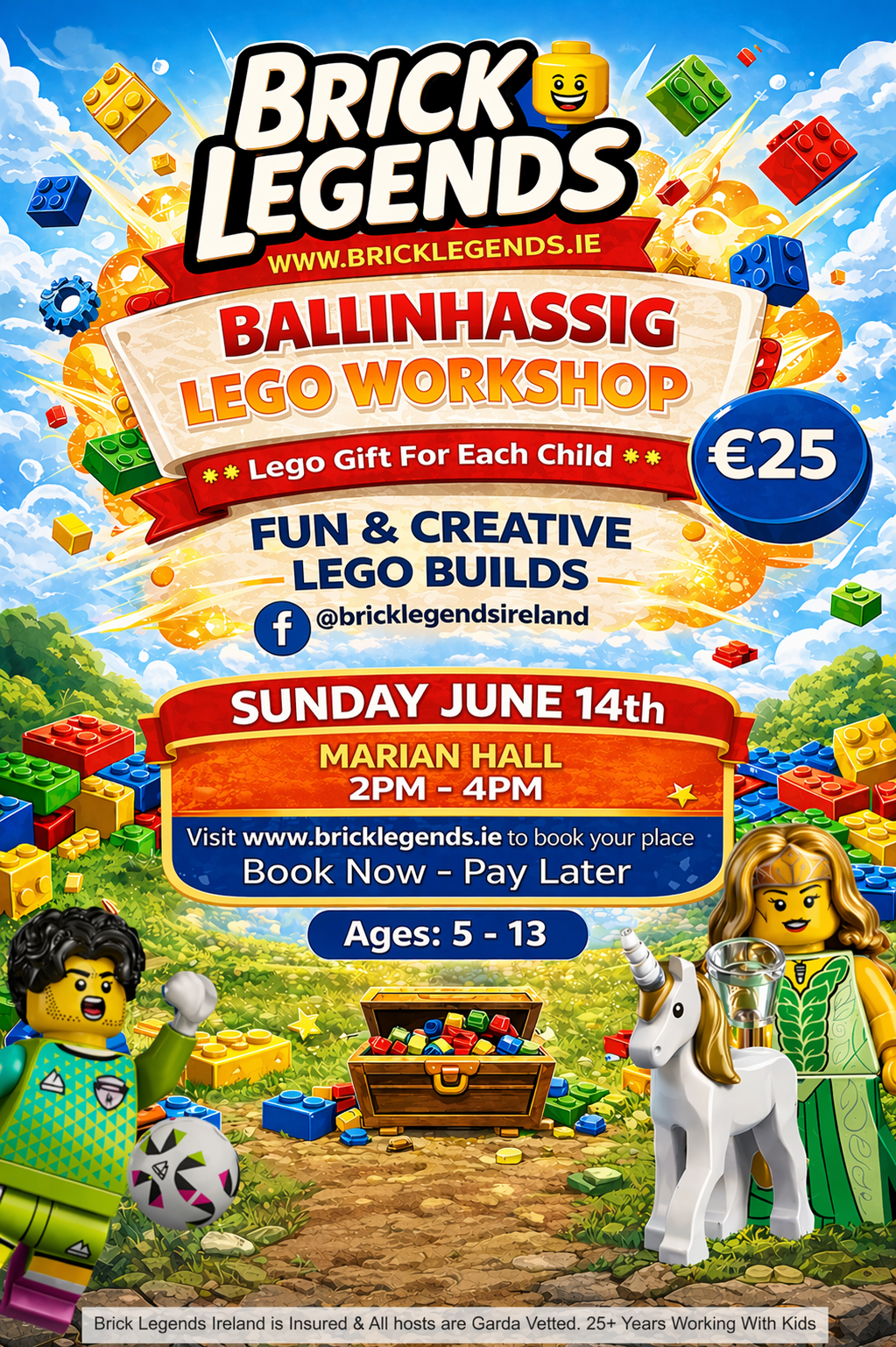 Brick Legends Ireland - Lego Workshop<BR>Marian Hall - Ballinhassig